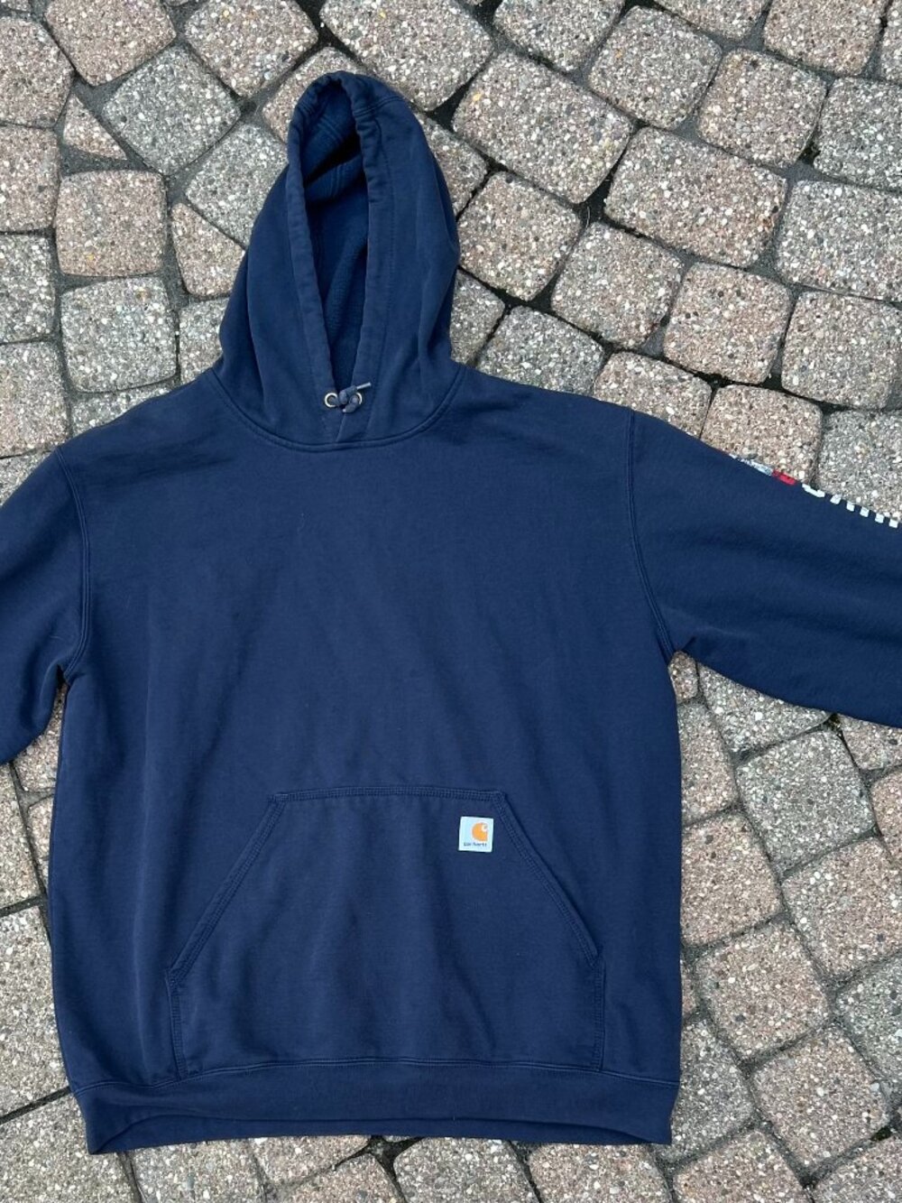 Canadian Flag Carhartt Loose Fit Sleeve Logo Hoodie XL